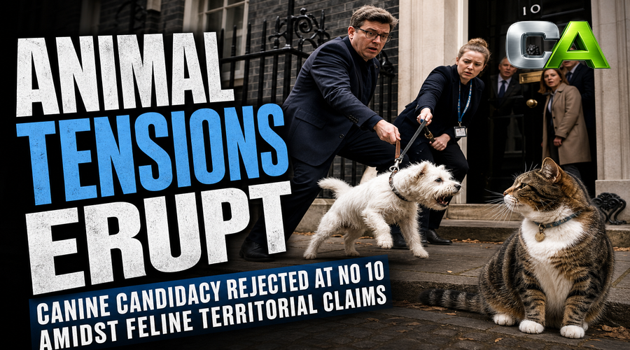 Prime Minister’s Dog Sparks Downing Street Animal Standoff