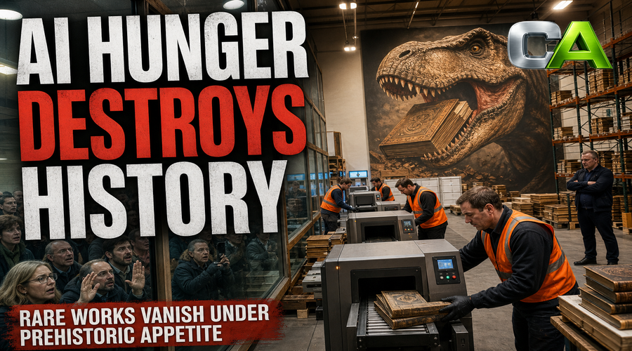 Amazon’s Dino-Squad Caught Devouring Rare Books for AI