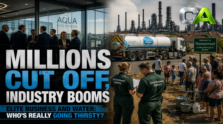 England's Water Secrets: While Households Drip-Feed, Industry Guzzles On