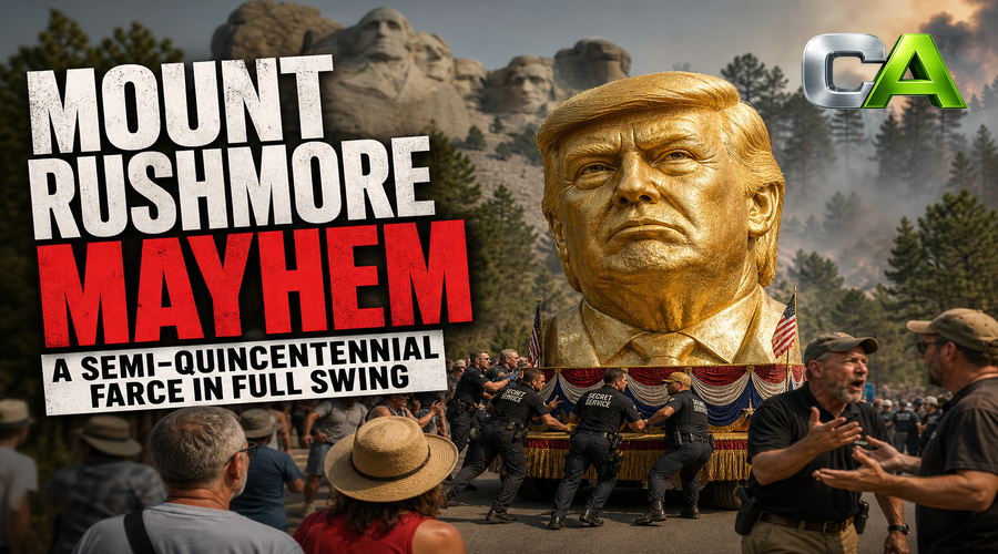 Mount Rushmore Prepares for Trump’s Grand Entrance and Possible Pyrotechnic Apocalypse
