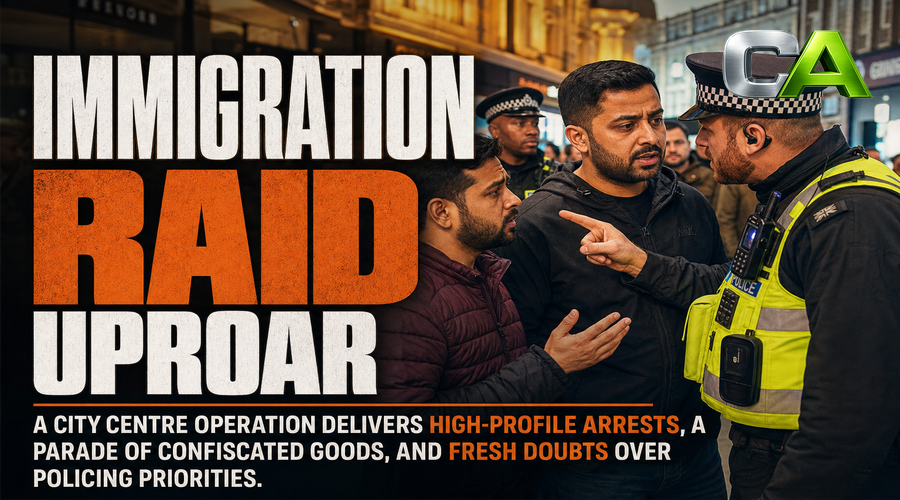 Derby Police Stage Theatrics in Immigration Clampdown
