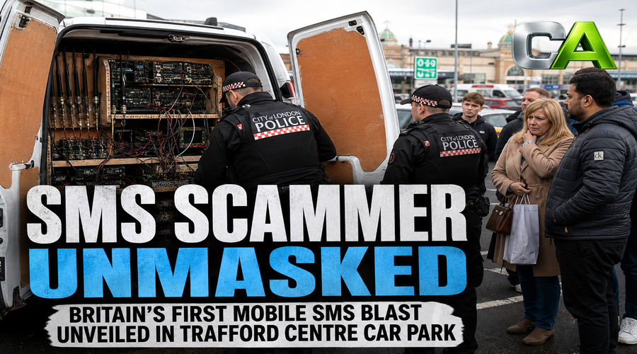 Van Loaded With Rogue Tech Used in Trafford Centre SMS Blitz